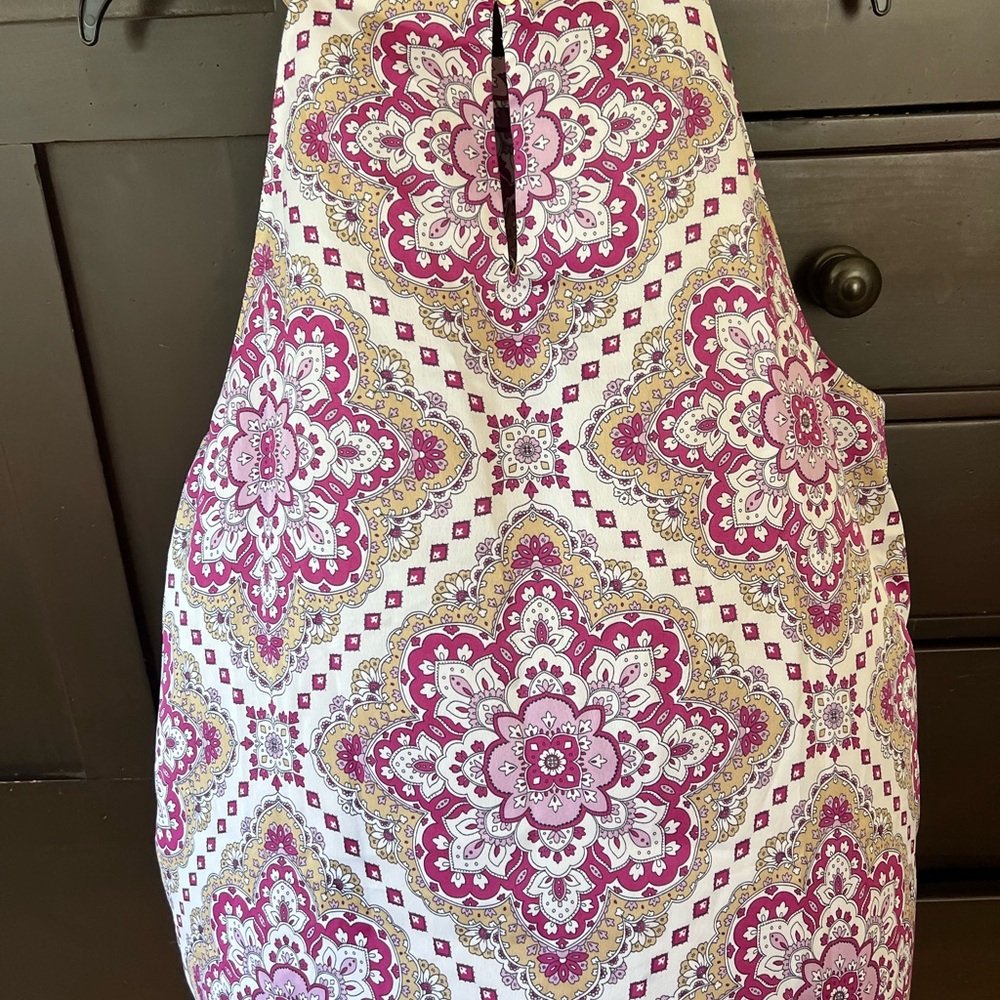 Ann Taylor Pink and Purple Patterned Blouse - Picture 4 of 5